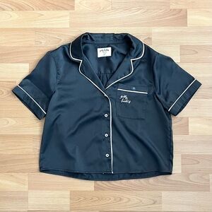 Gilly Hicks Satin Pajama Top